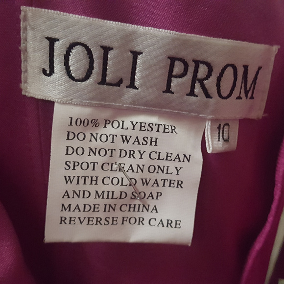 Hand Decorated Fuchsia Formal Dress/Evening Gown - Picture 3 of 6